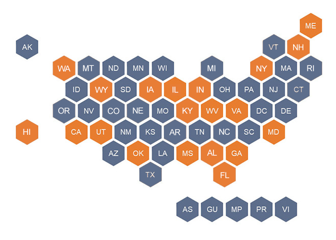 U.S. States with Key 911 Enactments in 20212